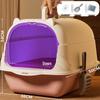 Fully Enclosed Extra Large Cat Litter Box with Anti-Splash Mat