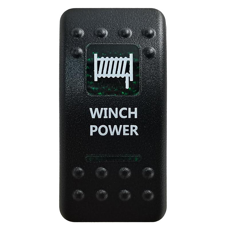 Green Led Light Bar Rocker Switch SPST 5Pins/DPDT 7Pins For Car Marine Boat IP68 NARVA Carling ARB Auto Parts Camper Replacement Switches4