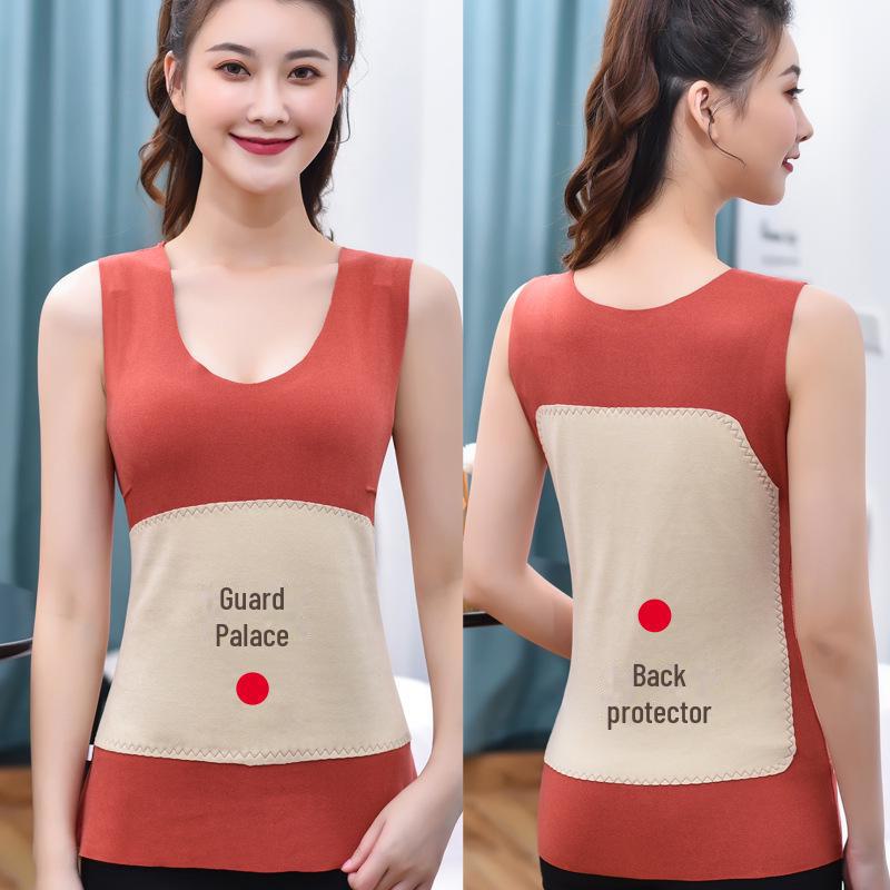 Women's Heated German Velvet Vest - Thickened, Seamless Design for Warmth and Protection