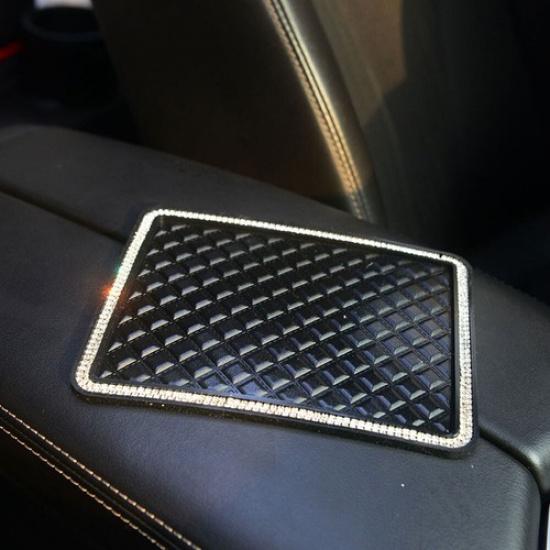 Crystal Car Anti Slip Silicone Mat Non-Slip Pad Phone Mount Holder Accessories