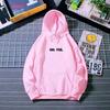 2024 Autumn/Winter Women's Korean Style Loose Fleece-Lined Hooded Sweatshirt
