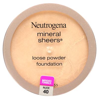 Mineral Sheers, Loose Powder Foundation, Nude 40, 5.5 G (0.19 Oz)