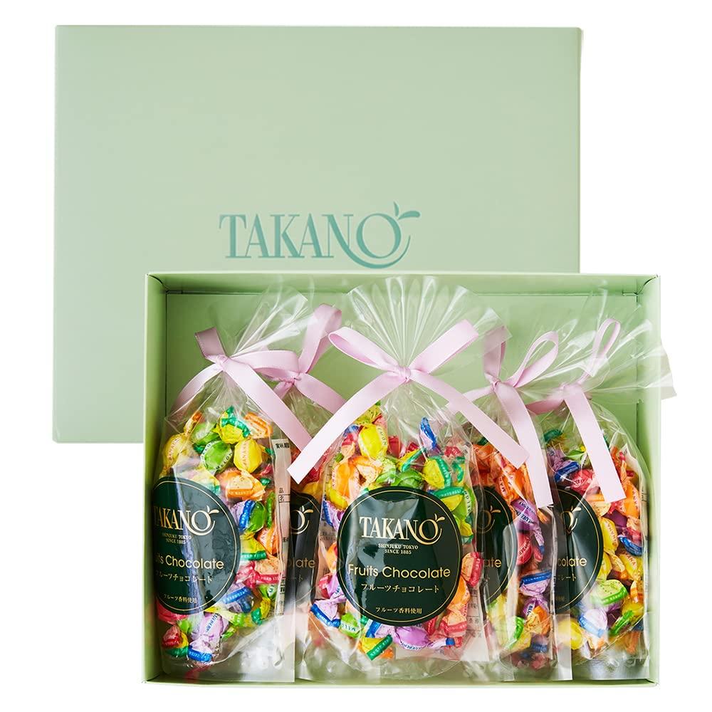 Shinjuku Takano Fruktchoklad present x 5 Fruktspecialchoklad Enskilt 5-delars (80g påsar) butikens munsbitar (choklad/present/sortiment)