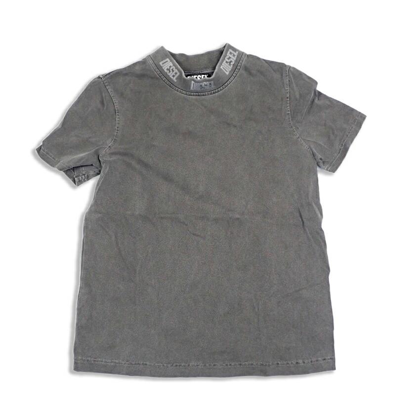 

[Б/у] Футболка с воротником-стойкой серая DIESEL/Diesel [b41-75]