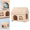 Bird House Hideaway Easy Assembly Detachable Decorative Toy Perch Parrot Bed for Parakeet Cockatiels