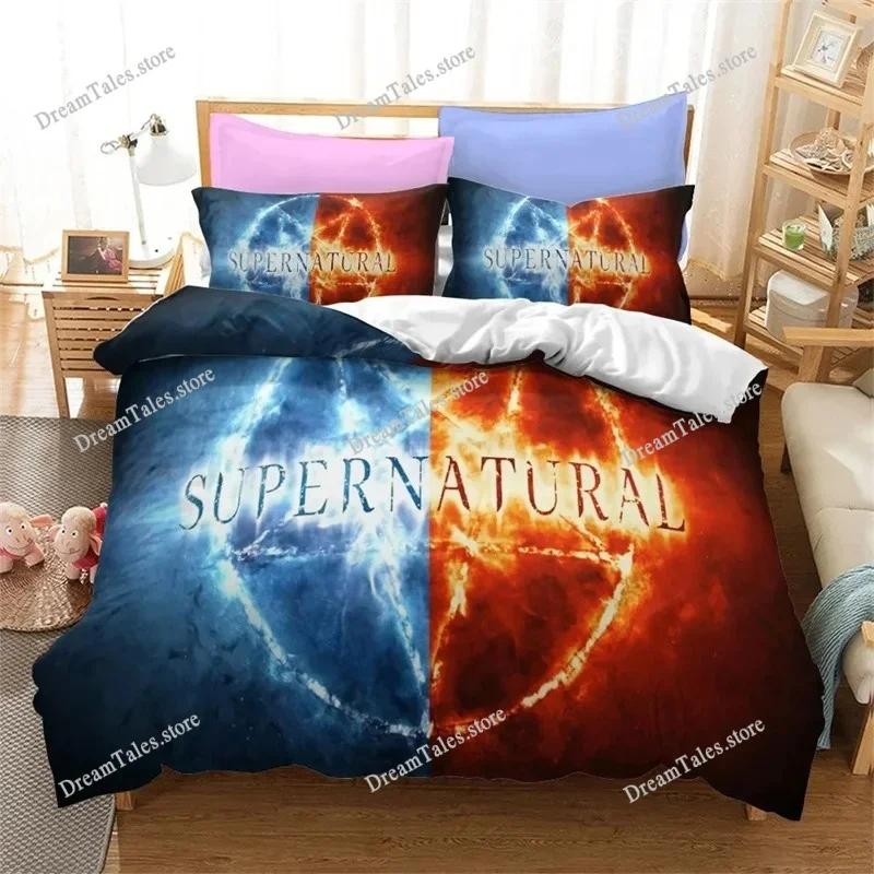Supernatural Bedding Set Single Twin Full Queen King Size Bed Set Adult Kid Bedroom Duvet Cover Sets 3D Print Bed Sheet Set741