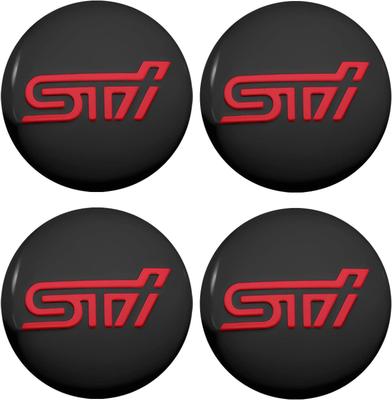 STI Wheel Center Cap Emblem Sticker Hub Cap Sticker Legacy