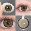 -1.00~-6.00 Graduated Contact Lenses for Eyes 1 Pair Contact Lenses with Diopters Diamond Eye Lenses Beauty Pupils Big Eye Lens for Eyes Cosmetic