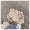 2020 Women's Chunky Chain Ruched Microfiber Crossbody Underarm Handbag