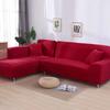 Solid Color 1/2/3/4 Seat Sofa Cover Stretch Milk Silk Fabric Couch Covers for Living Room Sectional Corner Settee Slipcovers 1PC