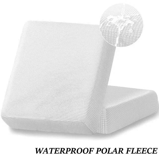 Waterproof Plain Sofa Cushion Cover Jacquard Elastic Sofa Slipcovers For Living Room Chaise Lounge L-Shaped Sofa Seat Cover