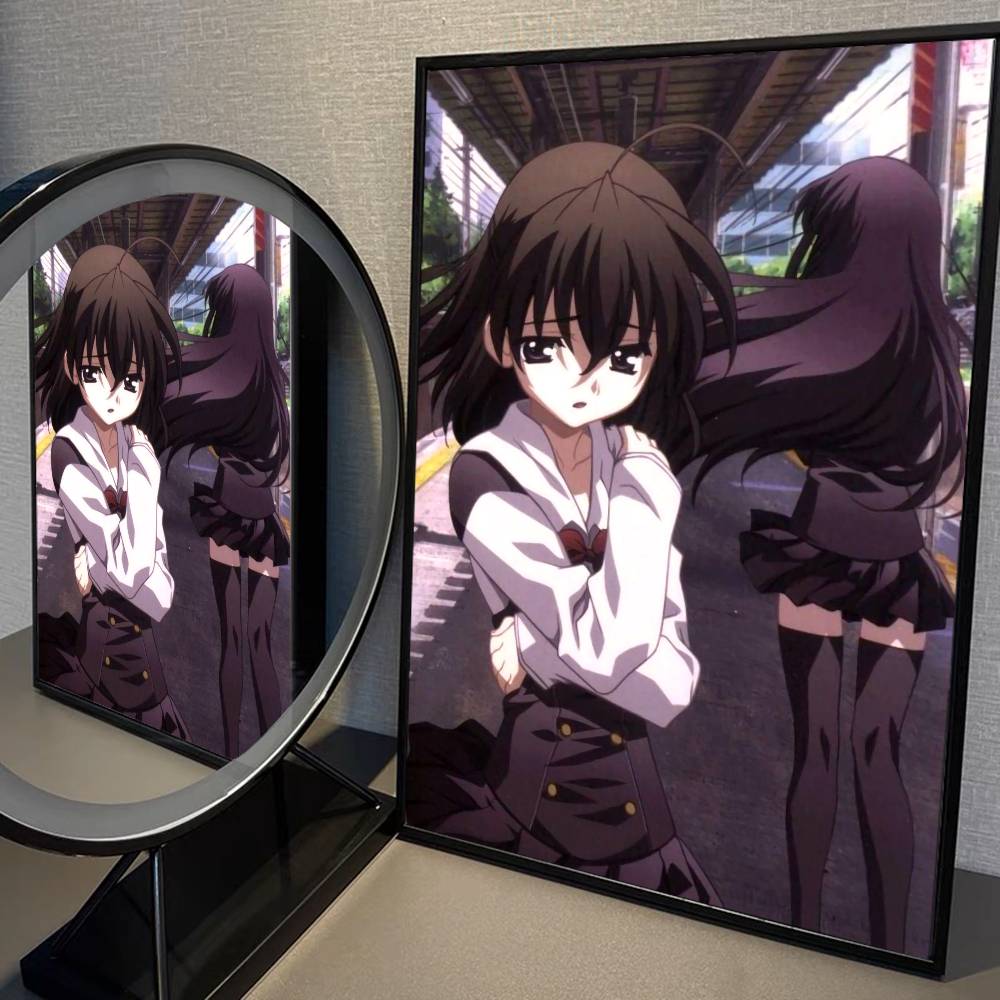 Anime S-School Days Katsura Kotonoha Vintage Posters Sticky Retro Kraft Paper Sticker DIY Room Bar Cafe Kawaii Room Decor
