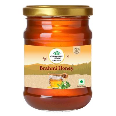 ORGANIC INDIA Miel Brahmi Biologique Certifié Miel Mille Fleurs Pour le Soutien du Bien-être Quotidien Pack de 1 x 125 g