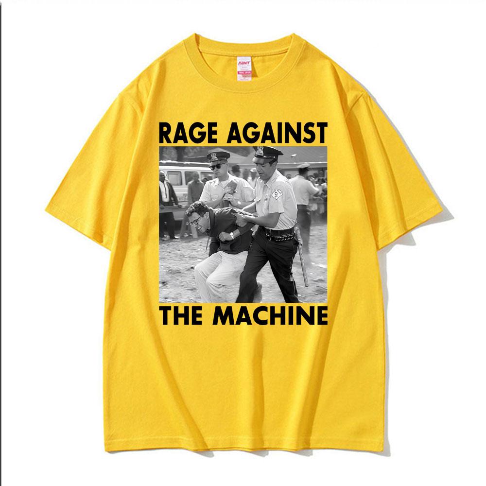 Camisetas Divertidas de Meme de Bernie Sanders Camiseta Gráfica Rage Against The Machine para Hombre Mujer Verano Calle Alta Camisetas de Manga Corta