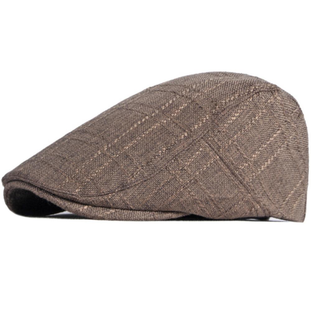 HT4786 Berets Spring Summer Linen Beret Hat Artist Painter Cap for Men Women Retro Ivy Flat Cap Male Female Adjustable Beret Cap