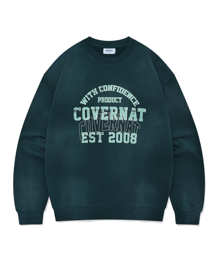 COVERNAT Pigment Crack Sweatshirt The Quiet