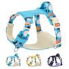 WELIKE DC-2 Modern Solid Canvas Cat Dog Vest Harness Breakaway Collar with Hook & Loop Closure Customizable Color Stylish Design
