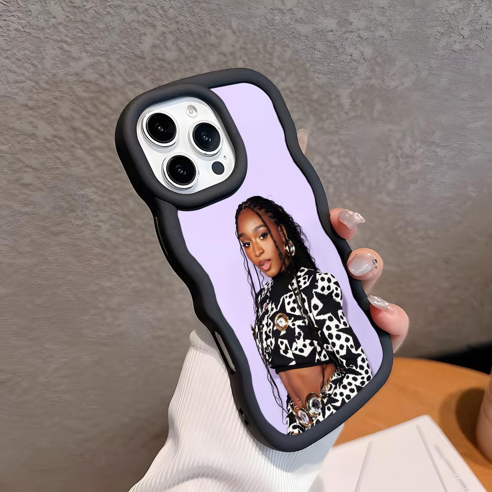 Normani Kordei Wavy Edge TPU Mobile Phone Case for iPhone 17 16 15 14 13 12 11 Air Pro Max Plus Colorful Cover