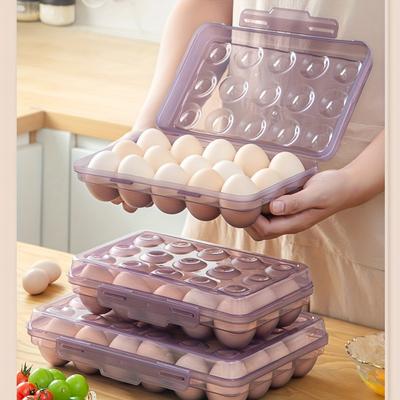 6/15/24 Grid Egg Storage Box with Anti-collision Partition Structure, Capable of Multi-layer Stacking and Pressure Resistance