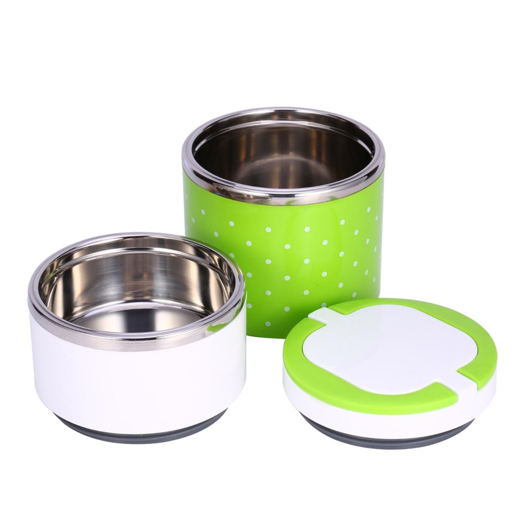 2 Layer Stainless Steel Insulation Thermo Thermal Lunch Box Food Container Hot