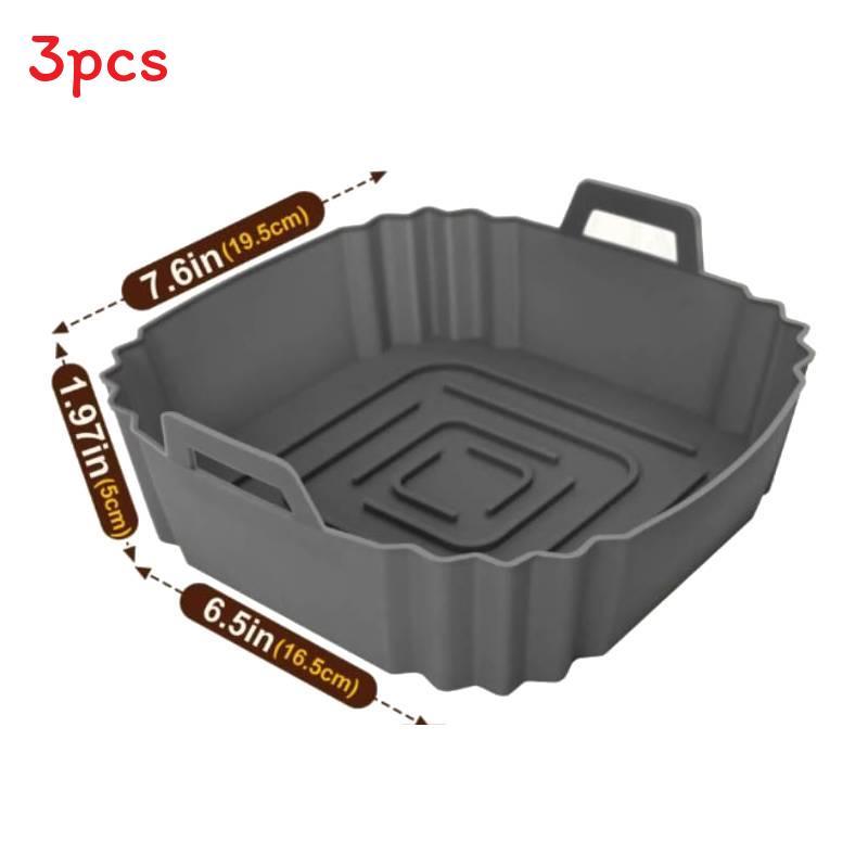 Air Fryer Silicone Baking Mat Set With Nonstick Surface For Easy Cooking And Cleanup