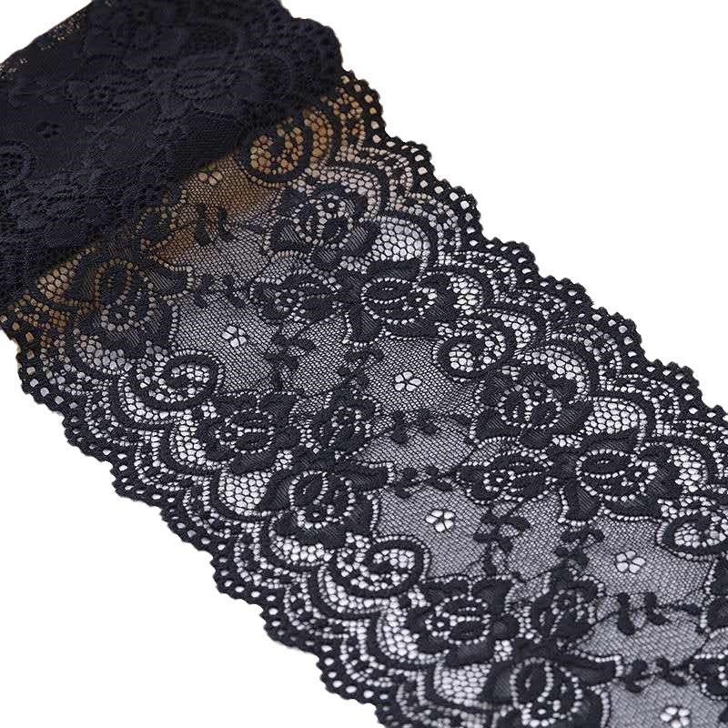 15cm Wide Soft Elastic Lace Trim for Skirts - Multi-color Options Available