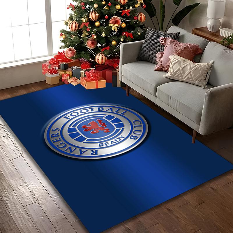 1pc Rangers FC Printed Chair Rug for Home Office Use, Living Room Kitchen Game Room Area Carpet