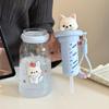 Cartoon Tritan Straw Water Cup - Unisex, Portable, Cute & Durable for Summer
