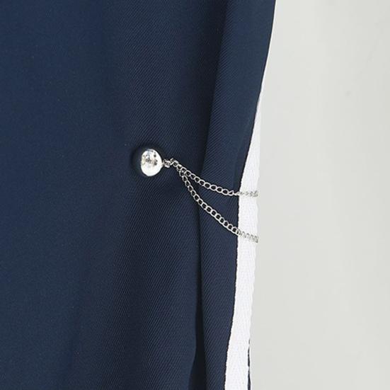 Pants Leg Clips 2Pcs Magnetic Clothing Pin for Shortening Legs, Button Clip Length Adjuster Shirt Sleeves Hems, Clothes Decorative with Chain