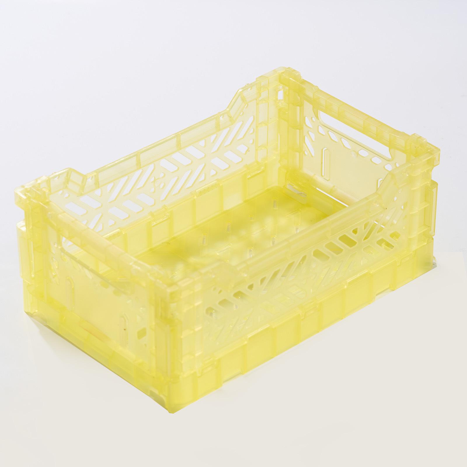 

Desktop Folding Storage Basket: Toy, Food, Kitchen Organization - Lidless, Orange 270x170x110 mm