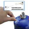 Quick Refuels Propanes Converter Adapter Metal Construction for Camping Flat Gas Tanks Stove Accessory Cooking Essential