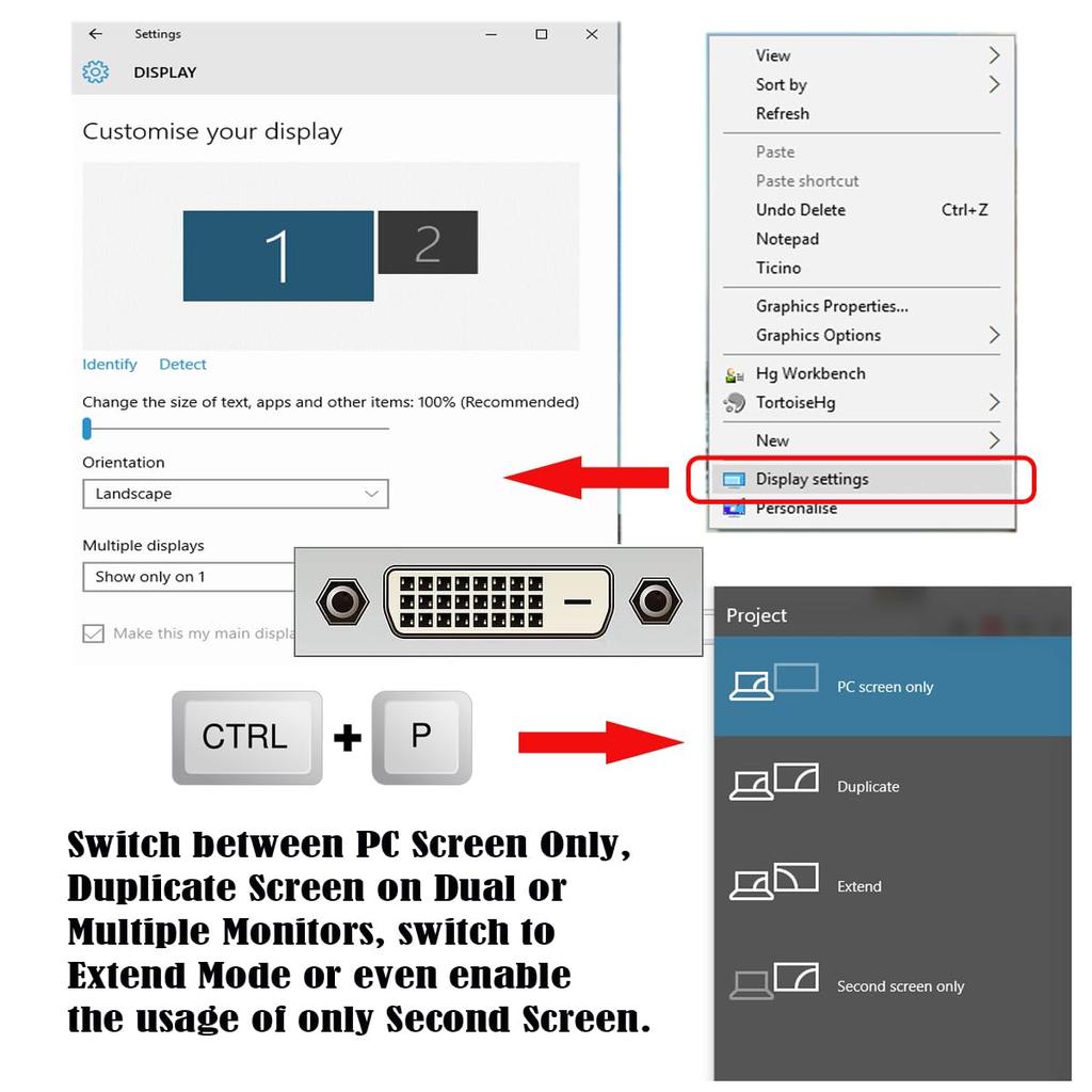 Xiwai DVI Stecker auf Buchse Verlängerungskabel Dual Link Digital Video für und Fernseher 24+1 50cm, DVI-D Monitore, Projektoren,