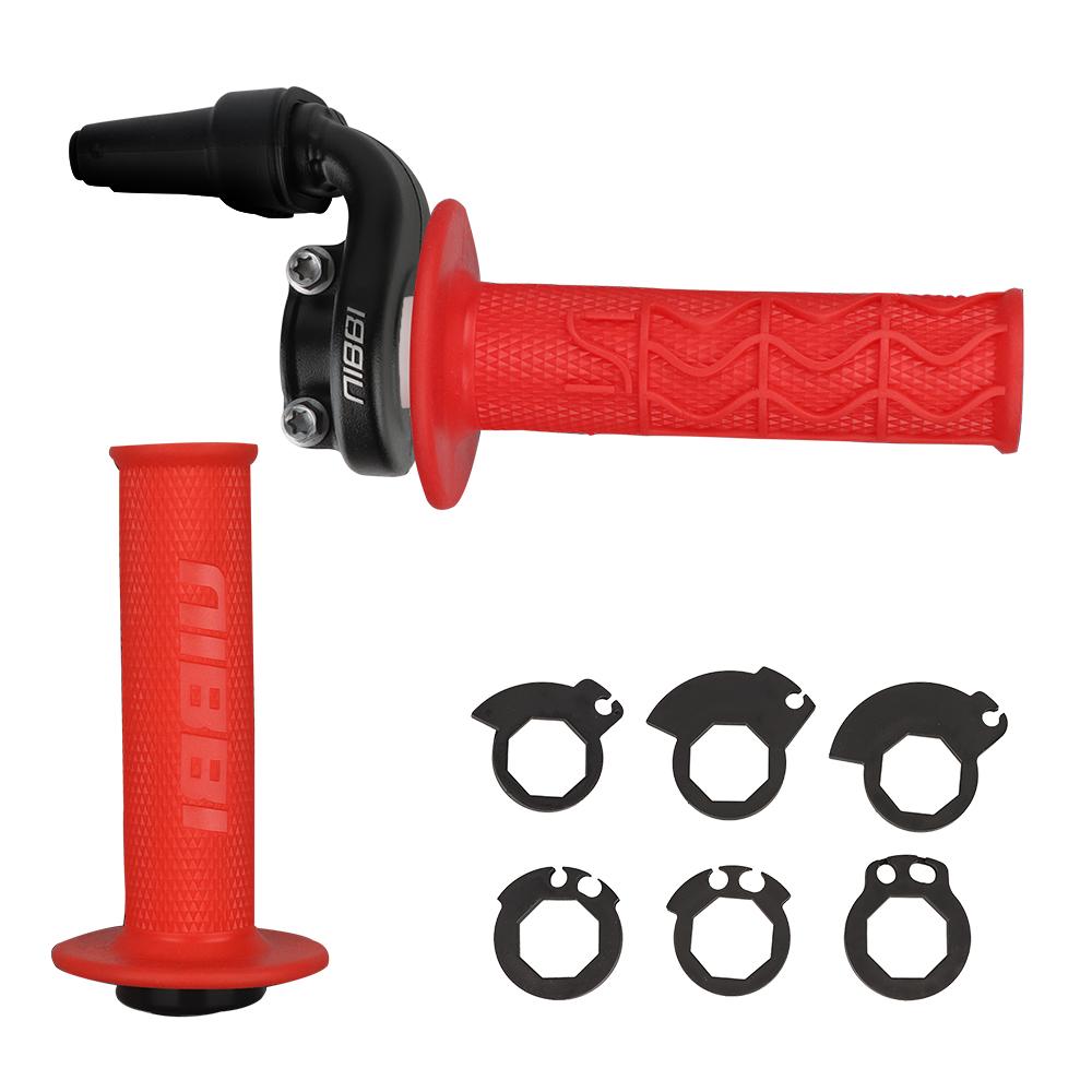 NIBBI Motorcycle Handlebar 22mm Lock-on Grips Aluminum Throttle Control Base for KTM XCF EXCF SXF350 500 Husqvarna FC Motocross