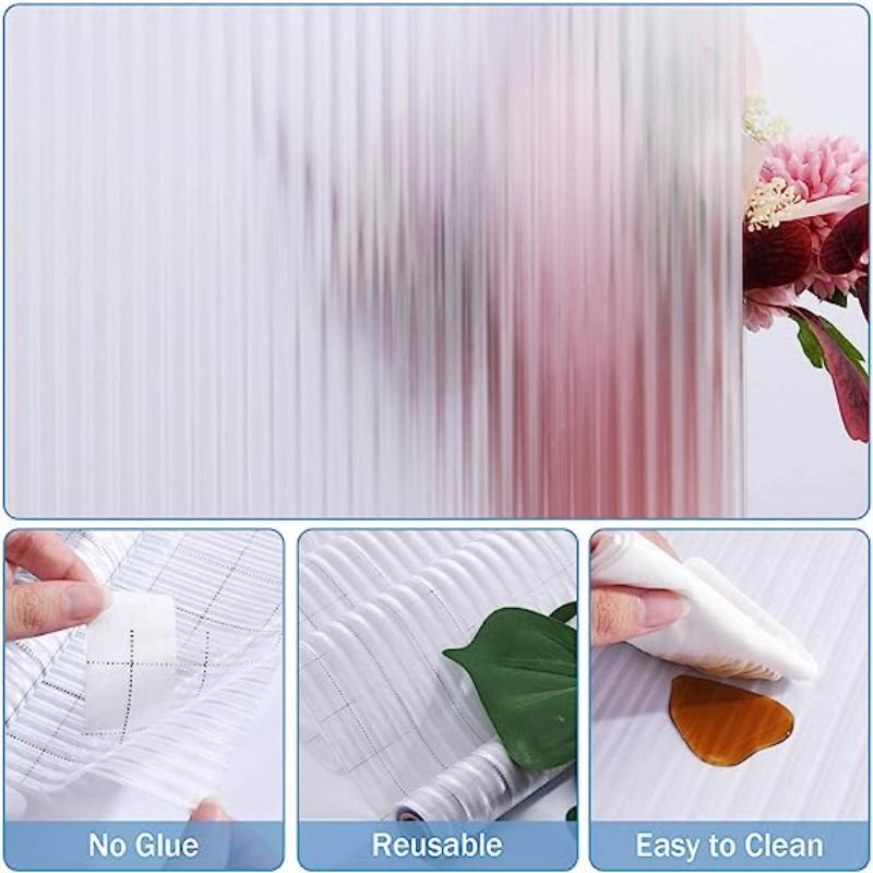 Opaque Window Privacy Film for Glass Self-adhesive Decorative Window Sticker for Home Office