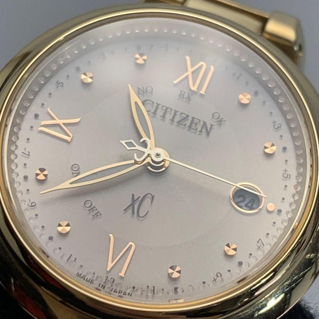 Used CITIZEN xc Titania Line Happy Flight mizu collection H060-T026591 Radio Wave Solar Ladies