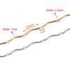 1Meter Stainless Steel Stick Chains for Jewelry Making Bracelet Necklace Gold  Chain Anklet Accessories Components DIY No Fade