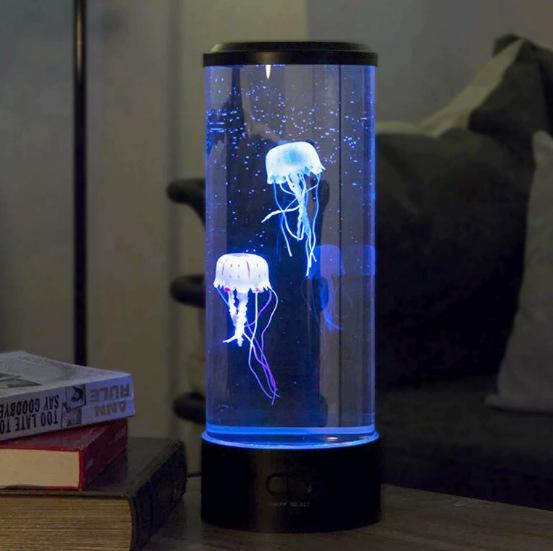 USB LED Jellyfish Lamp: Color-Changing Night Light for Atmosphere and Silent Desktop Décor