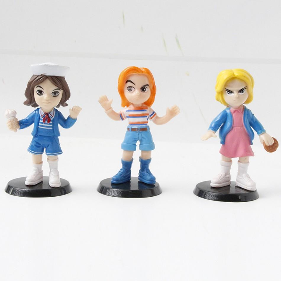 6-12Pcs/ Set Q Version Eleven Will Nancy Steve Figure Demogorgon D'Artagnan Action Figure Movie Model Toys Kids Gift