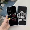 King queen Girl Phone Case for Motorola Edge 20 30 S30 40 50 Fusion Lite Plus Pro Ultra Neo One Action Zoom Hyper Power Macro Vision