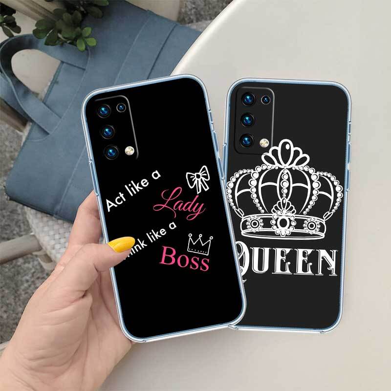 King queen Girl Phone Case for Motorola Edge 20 30 S30 40 50 Fusion Lite Plus Pro Ultra Neo One Action Zoom Hyper Power Macro Vision