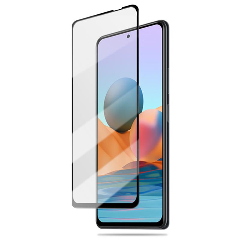 AMORUS Silk Printing Full Glue Tempered Glass Full Screen Covering Protector Film for Xiaomi Redmi Note 10 Pro 4G (India)/(Global)/Note 10 Pro Max