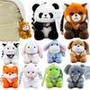 15cm Funny Joy Cute Animal Red Panda Fox Plush Toy Kawaii Elephant Penguin Capybara Duck Lamb Rabbit Sloth Plushie Birthday Gift