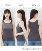 Nissen Cotton Lace Tank Tops in and Charcoal Transfer Size 4L 100% (3-Pack) Black, White, (with Name) -