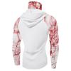 Felpa da Uomo Performance Pesca Raglan Stampe Halloween - UPF 50+ UV Manica Lunga Protezione Solare con Visiera in Rete