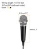 Uxcell Mini Portable Microphone with Earphones for Phone Recording and Video Rose and Pack of 3 Microphone, Recording, Gold, Silver, Black,