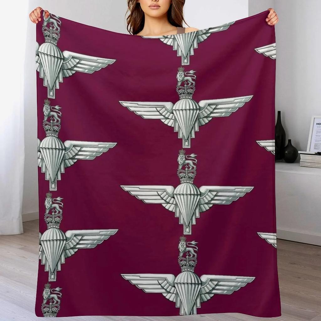 Parachute Regiment Cap Badge Throw Blanket Luxurious Soft Blanket Holiday Gift for Family