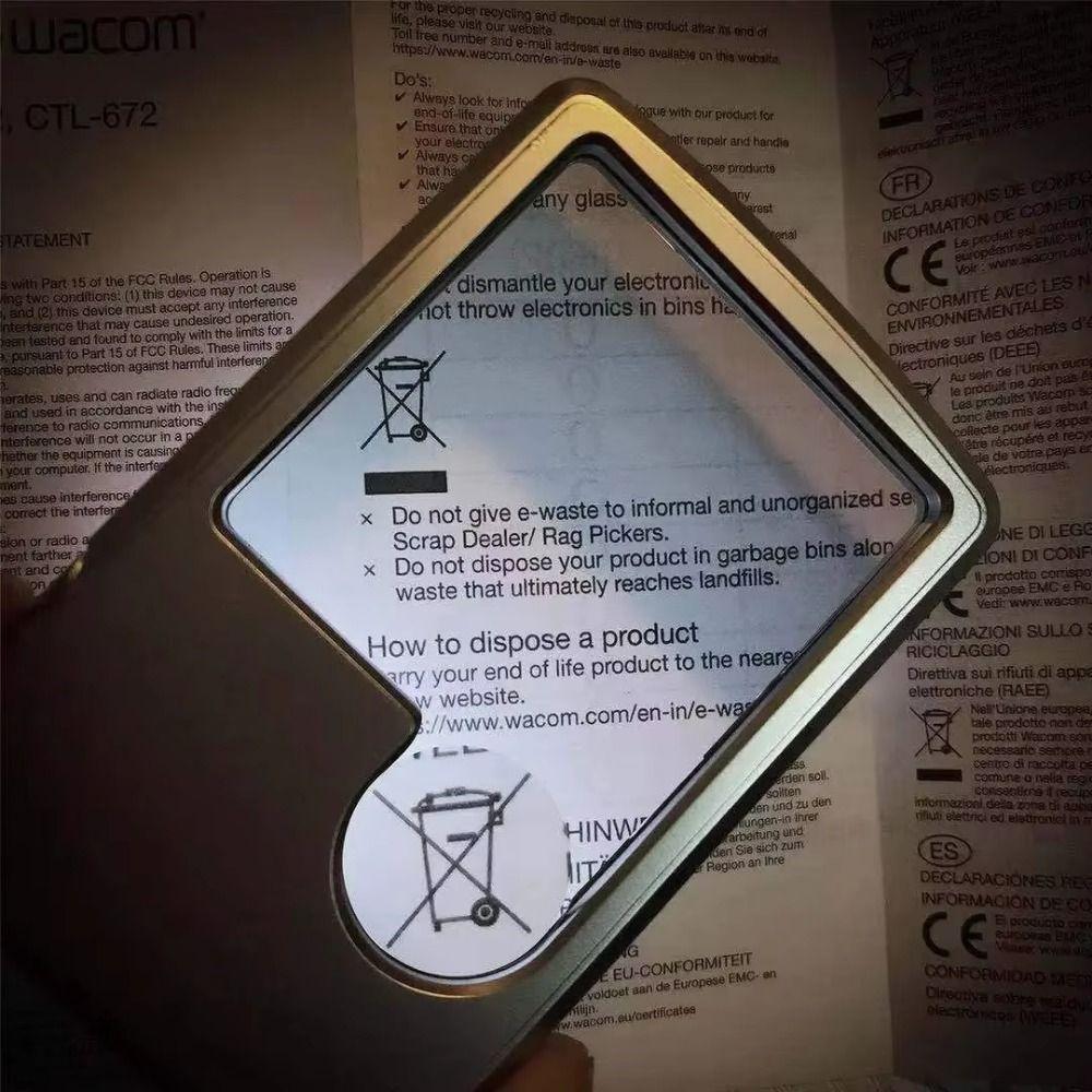 Portable Card Magnifying Glass Ultra-Thin Reading Magnifier Magnifier Loupe Jewelry Inspection