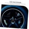 PENIKOKO 4pcs Hub Cap Car Hub Sticker Center Cap Decal