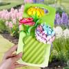 1 Set DIY Watercolor Flower Art Kit Handcrafted Coloring Paper Flower Kit Educational Kids Florist DIY Colorful Flower Bouquet Projects Crafts Set
