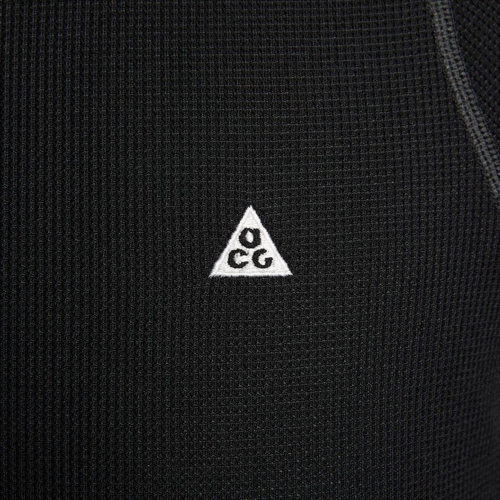 Nike ACG T Shirts Women's Black/Coal Black/Peak White Stand Collar Moderate HV1103-010
